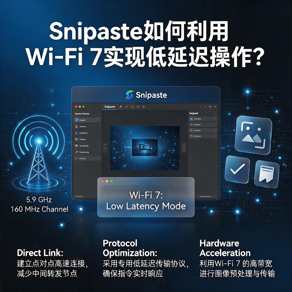 Snipaste如何利用Wi-Fi 7实现低延迟操作？