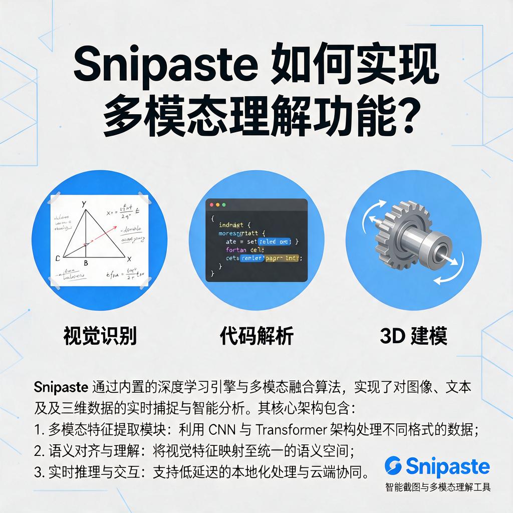 Snipaste如何实现多模态理解功能？
