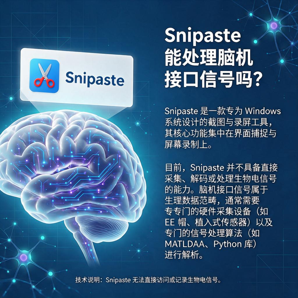 Snipaste能处理脑机接口信号吗？