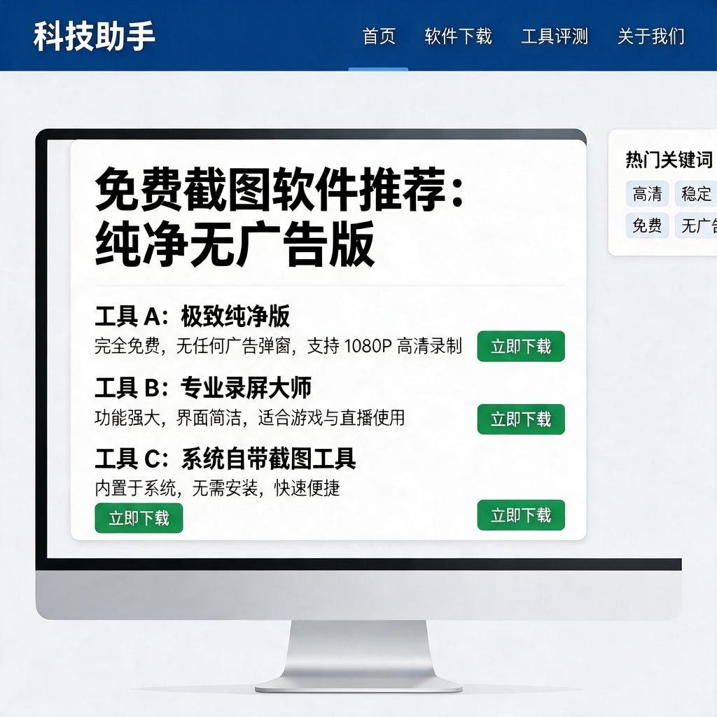 免费截图软件哪个最好用且无广告？