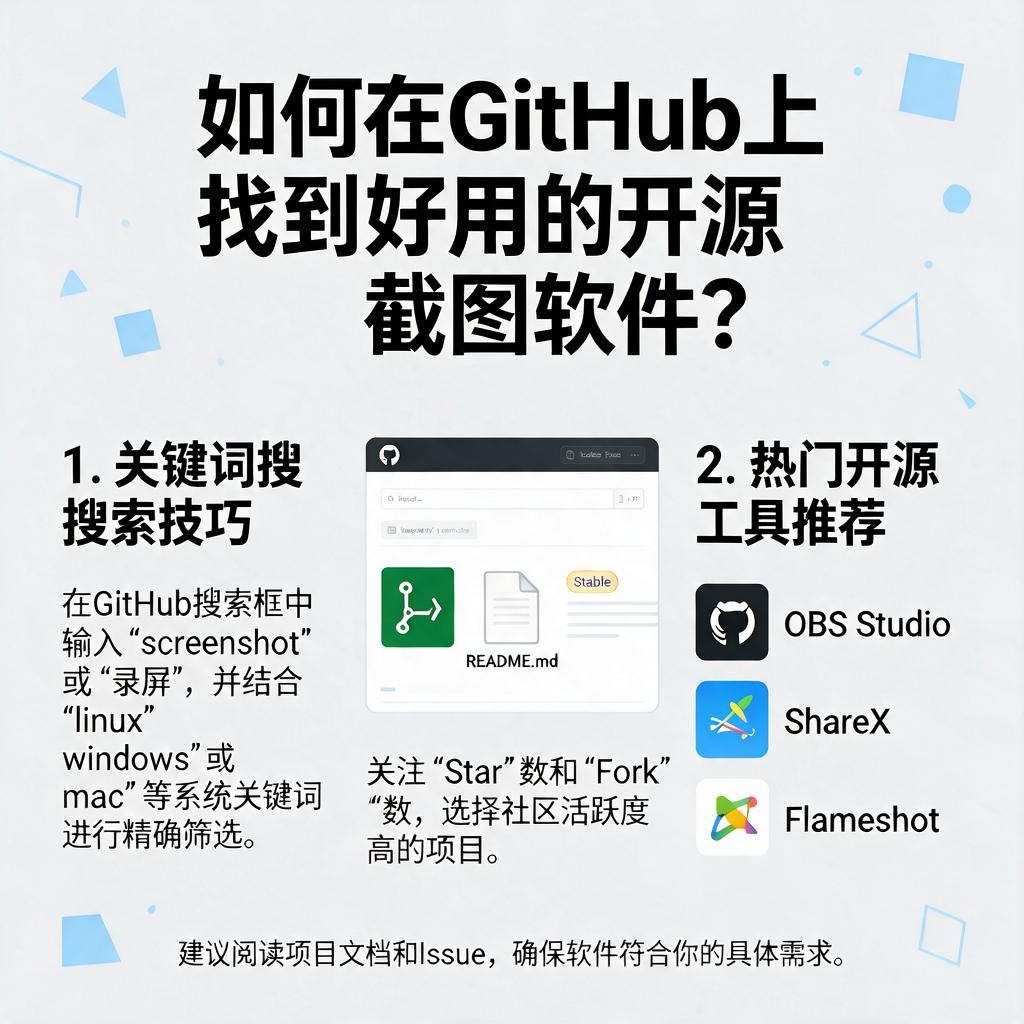 如何在GitHub上找到好用的开源截图软件?