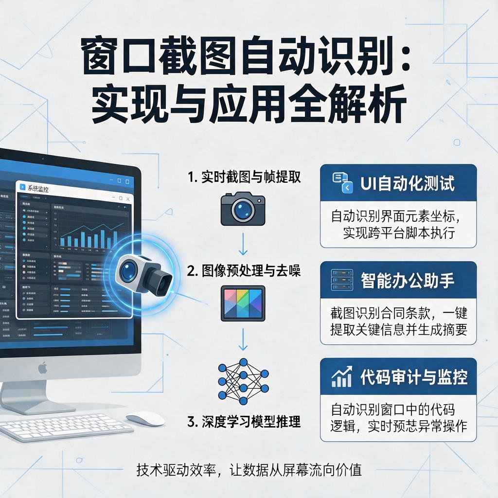 窗口截图自动识别怎么实现并应用?