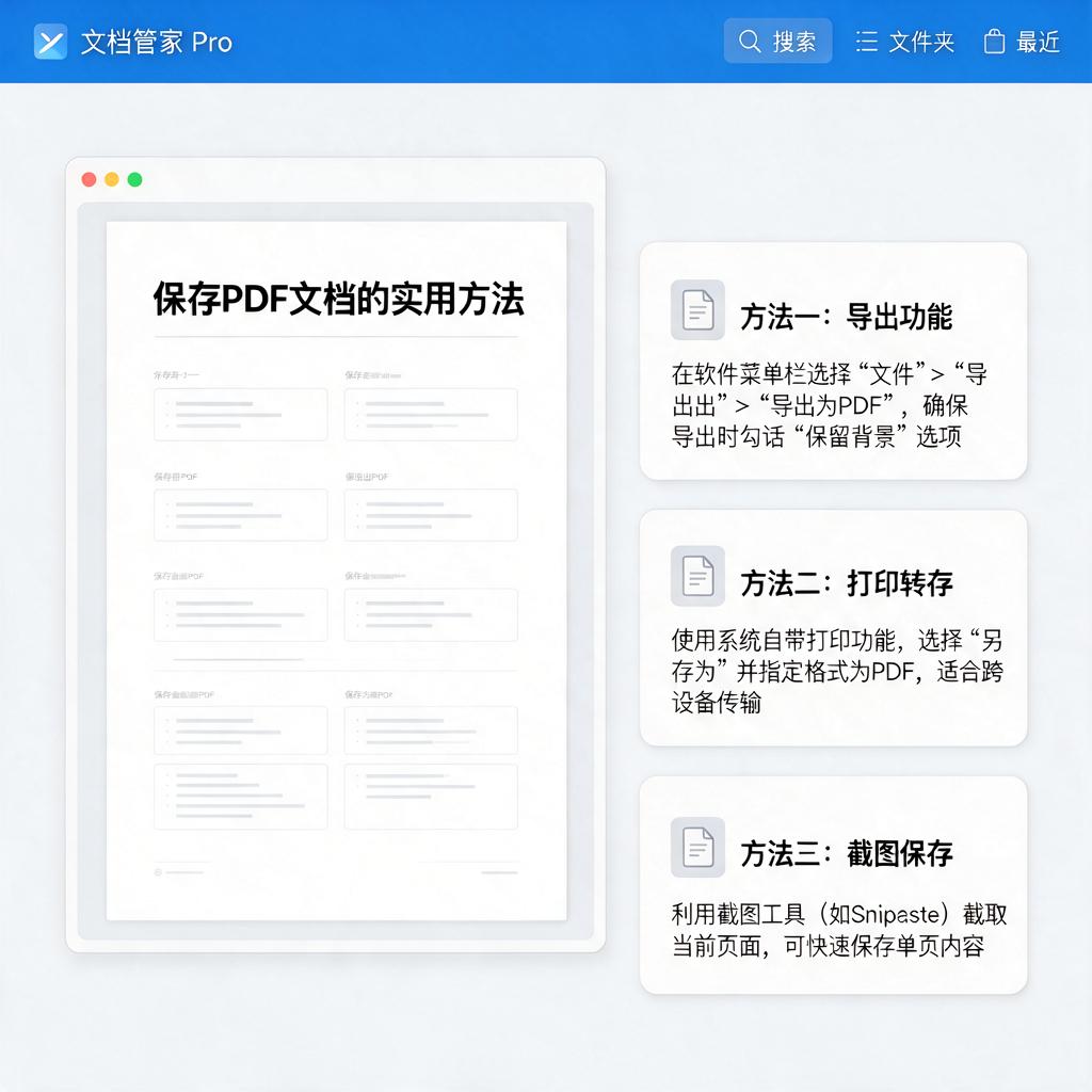 PDF文档截图保存有哪些实用方法？