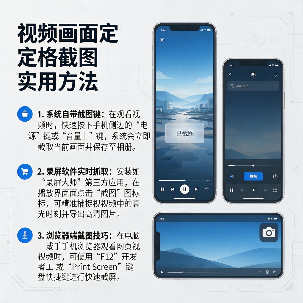 视频画面定格截图有哪些实用方法？