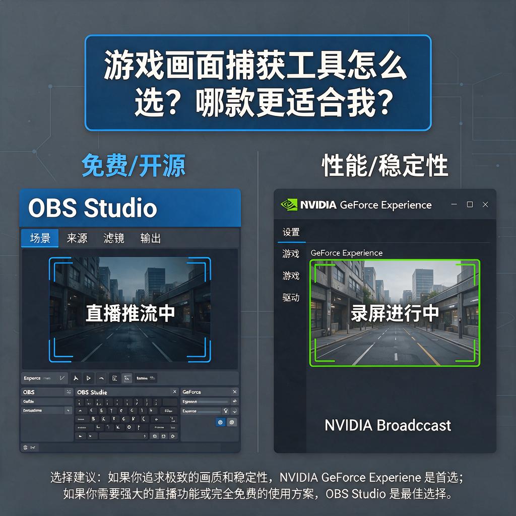 游戏画面捕获工具怎么选？哪款更适合我？