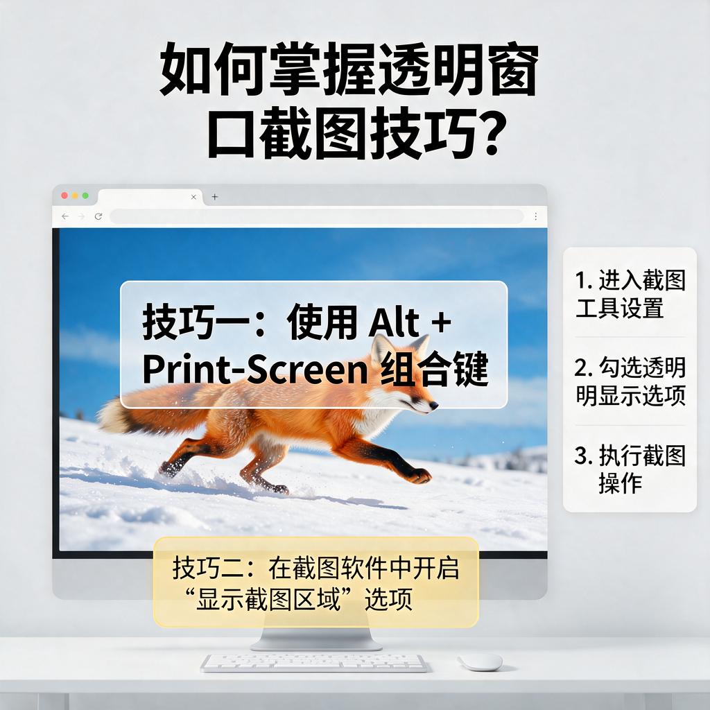 如何掌握透明窗口截图技巧？