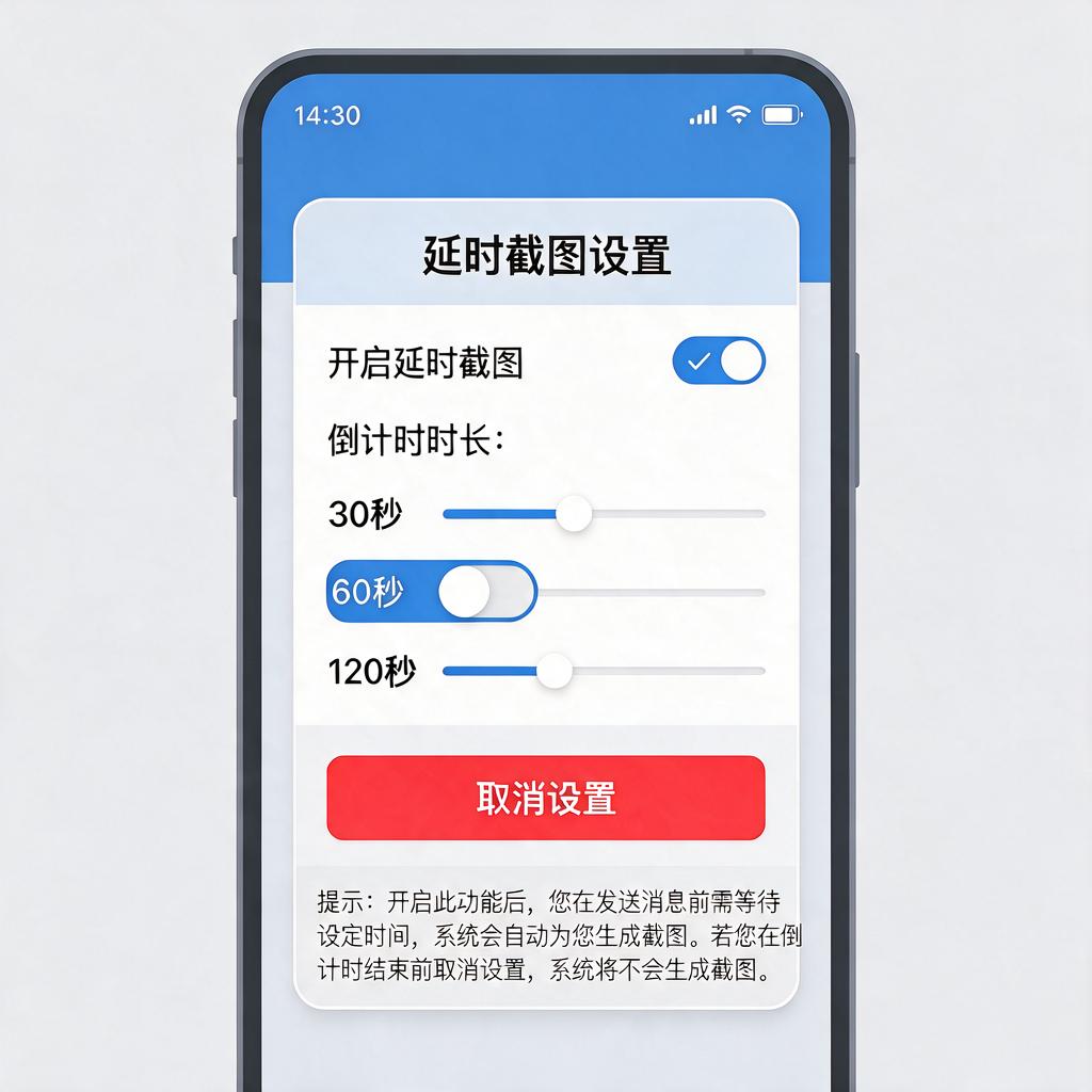 延时截图倒计时怎么设置与取消？