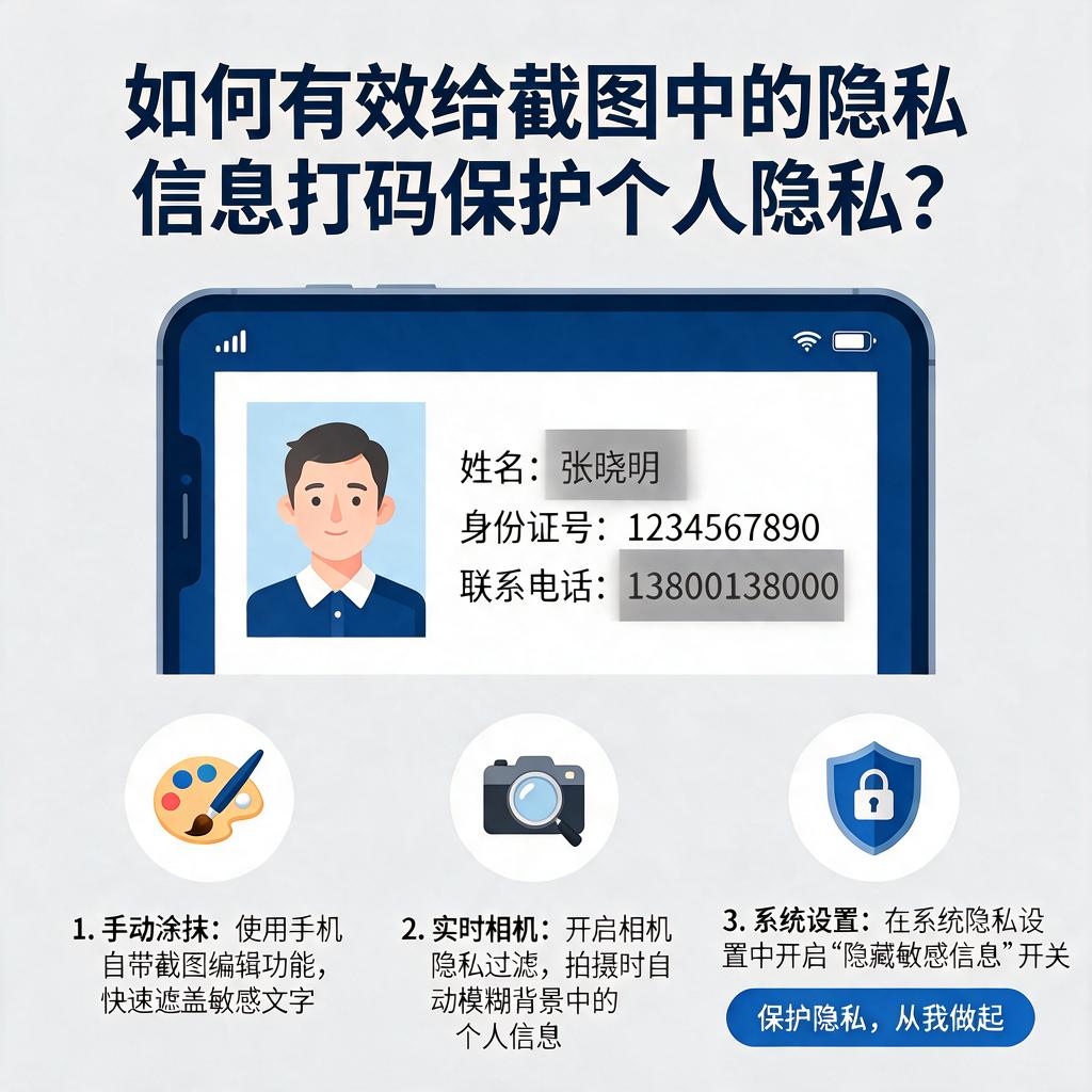 如何有效给截图中的隐私信息打码保护个人隐私？