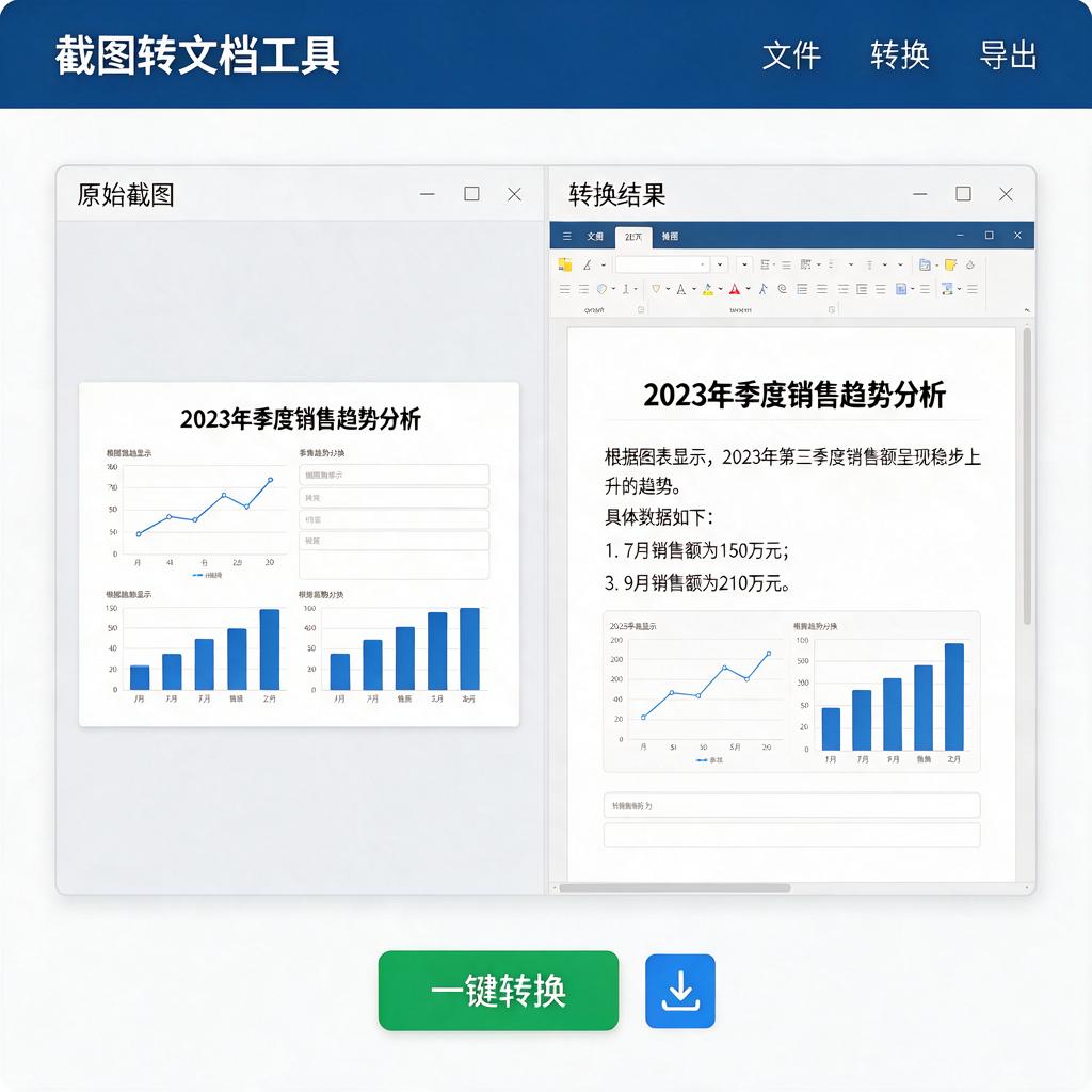 如何将截图内容转换成可编辑的Word文档？