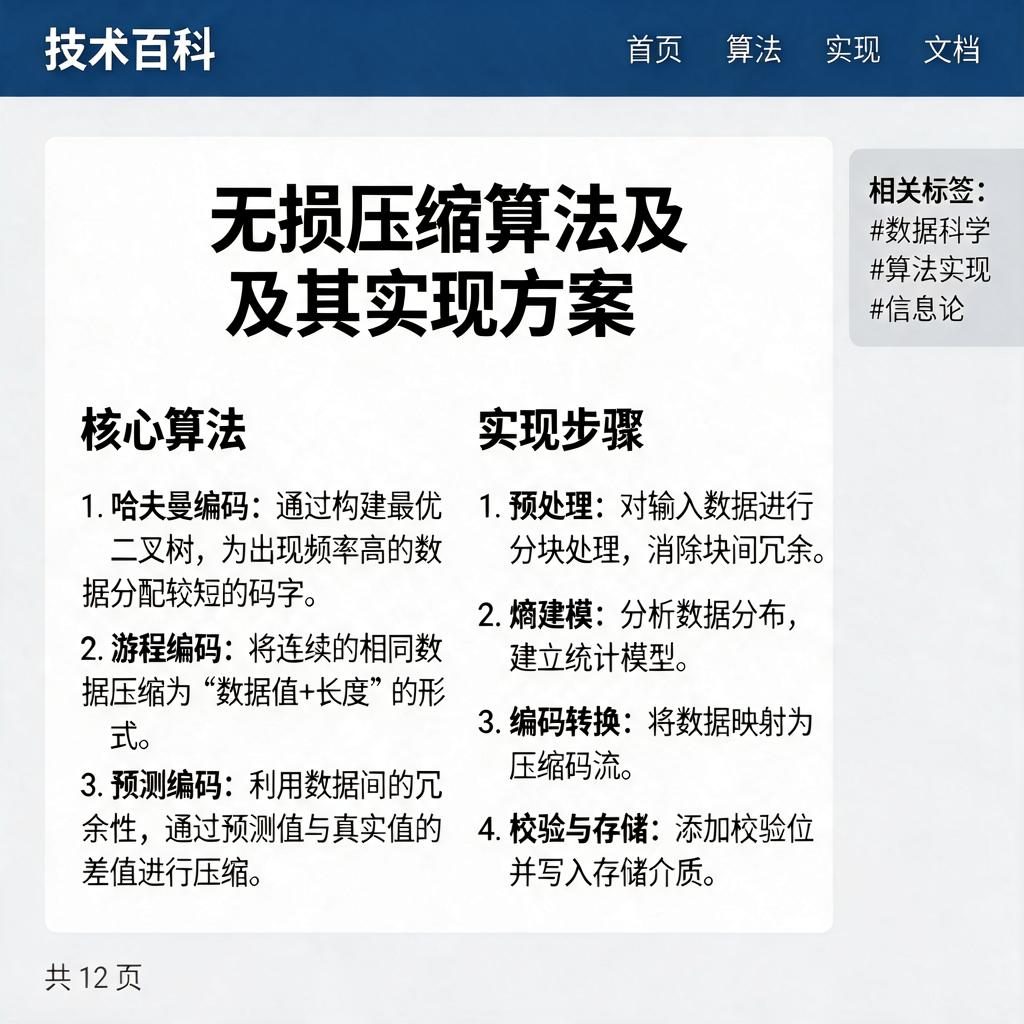 截图无损压缩算法有哪些及如何实现？