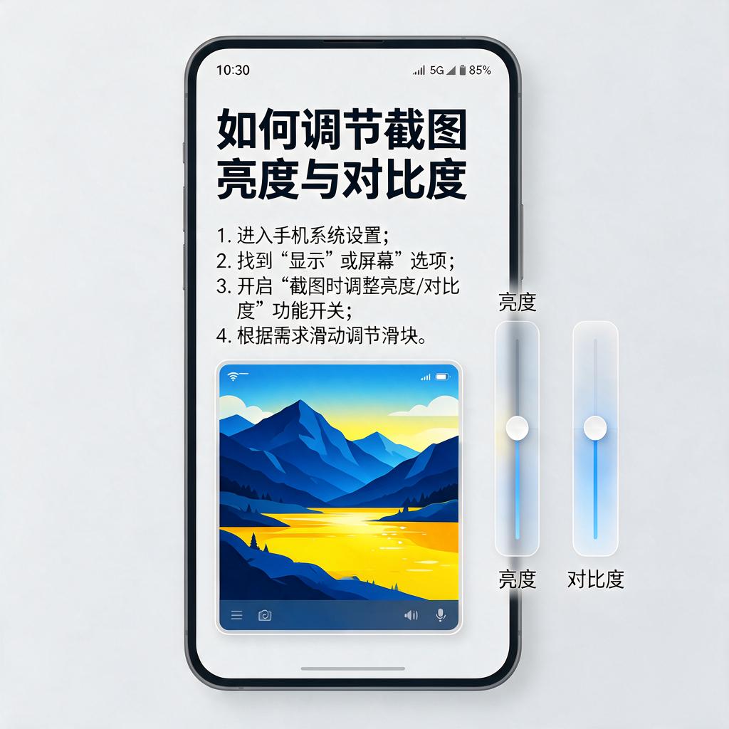 如何调节截图亮度对比度？