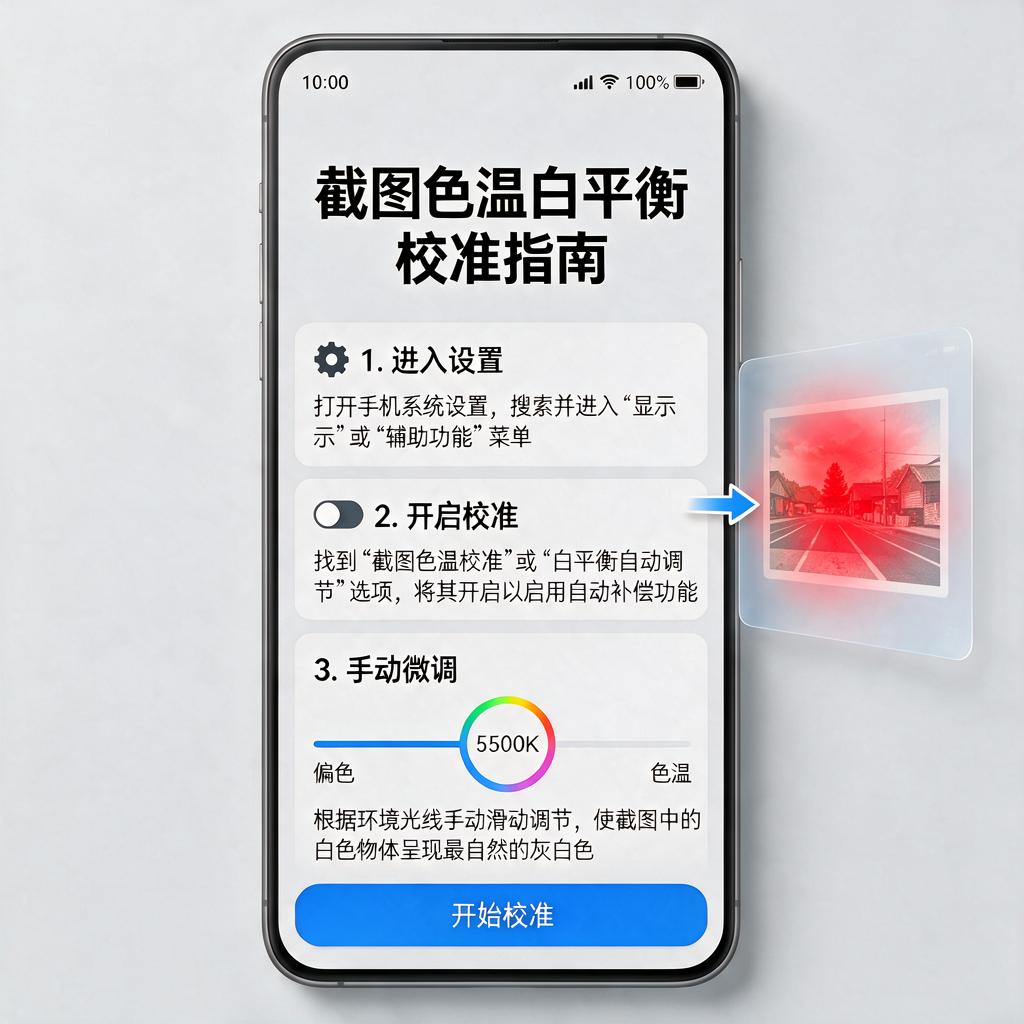 截图色温白平衡校准应该如何操作？