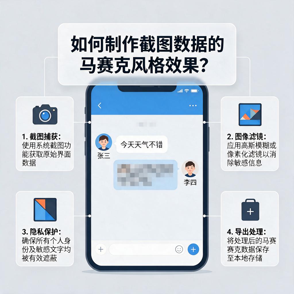 如何制作截图数据的马赛克风格效果？