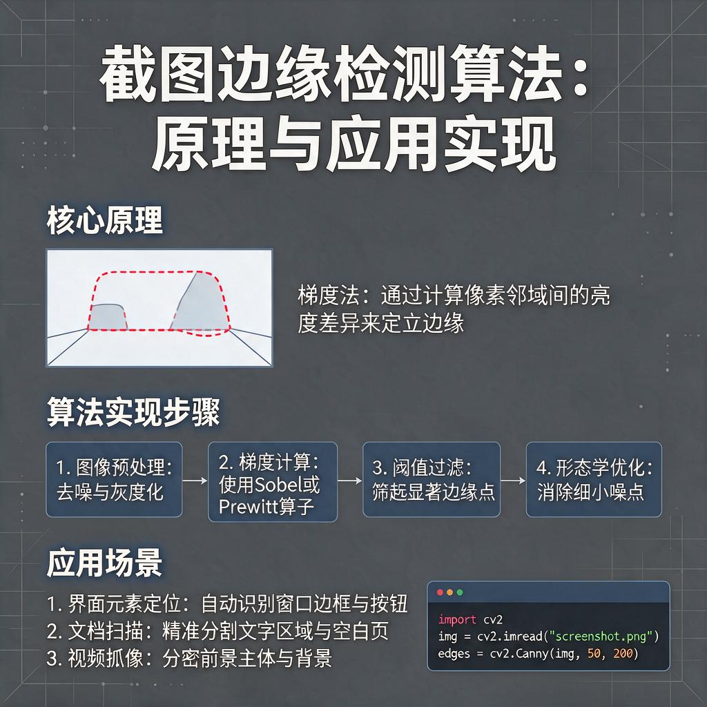 截图边缘检测算法是什么？如何应用和实现？
