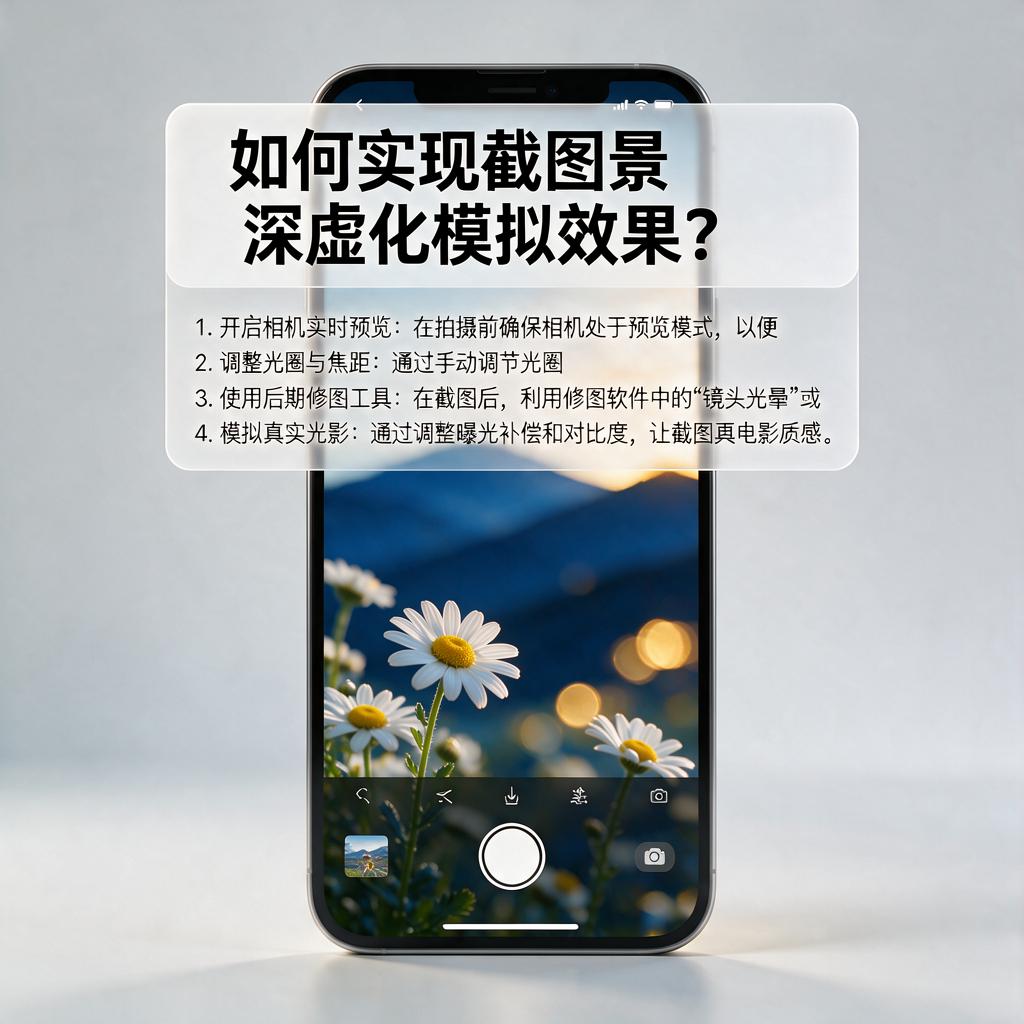 如何实现截图景深虚化模拟效果？