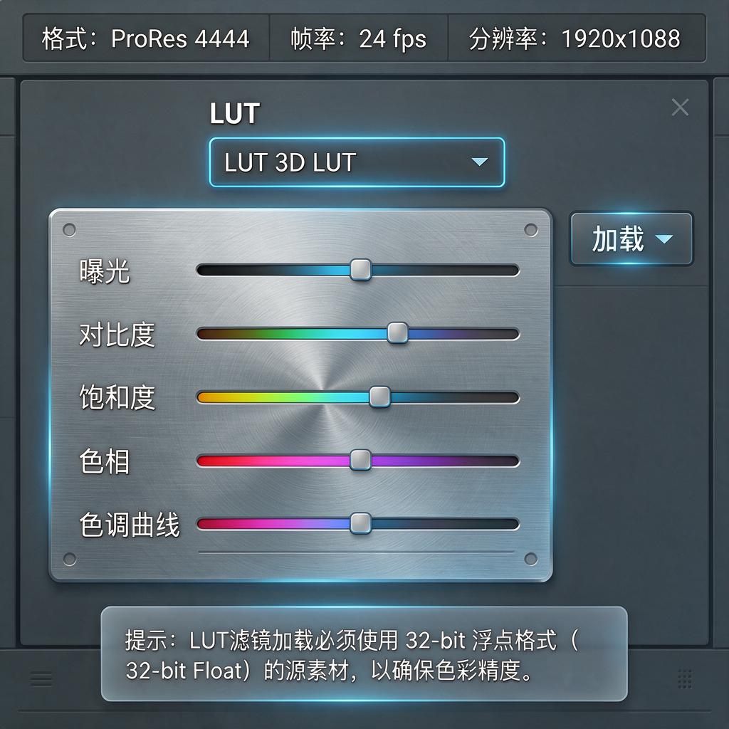 截图LUT滤镜加载必须用什么格式？