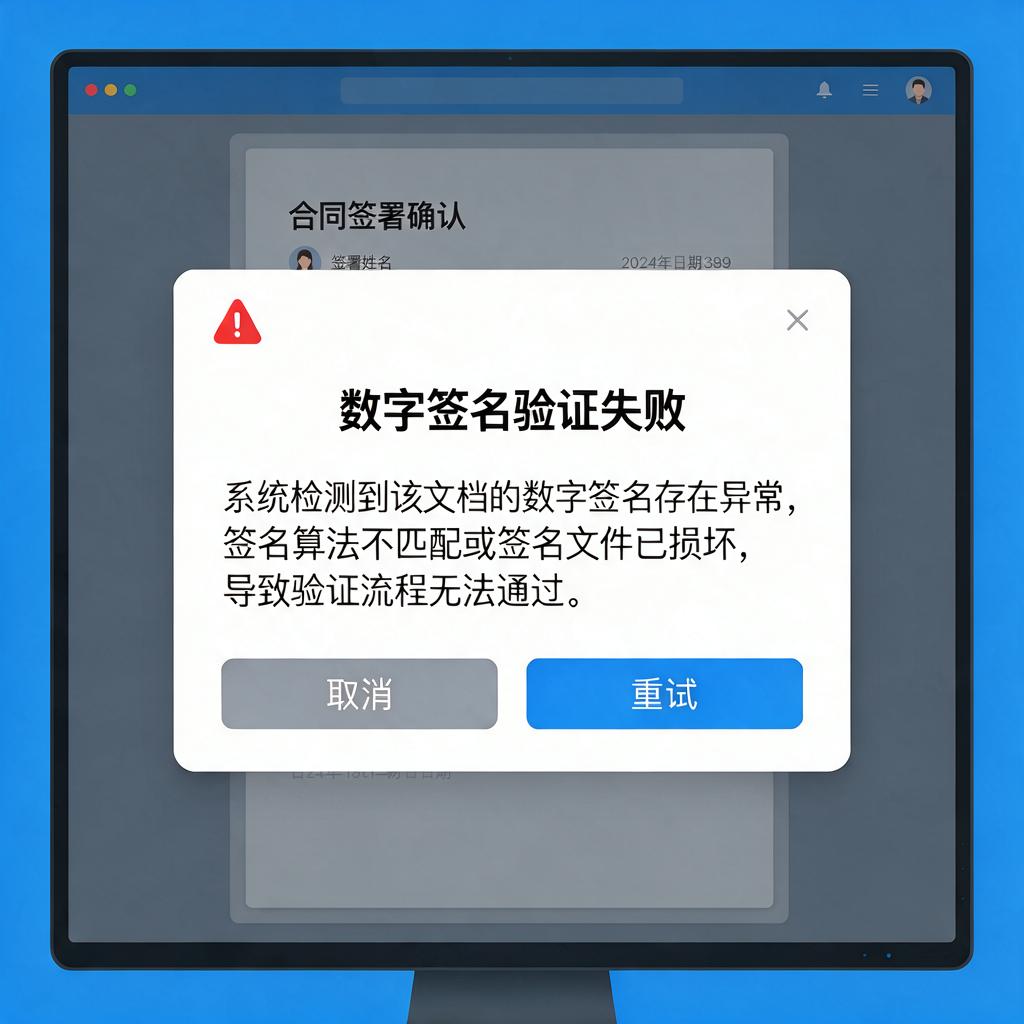 截图数字签名验证失败如何解决？