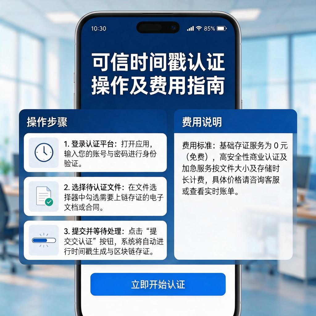 截图可信时间戳认证如何操作及费用是多少？