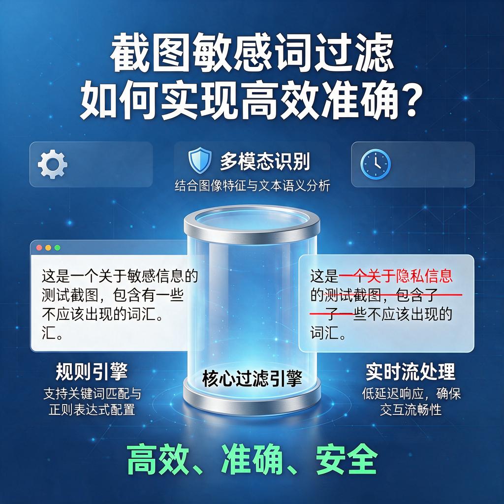 截图敏感词过滤如何实现高效准确？