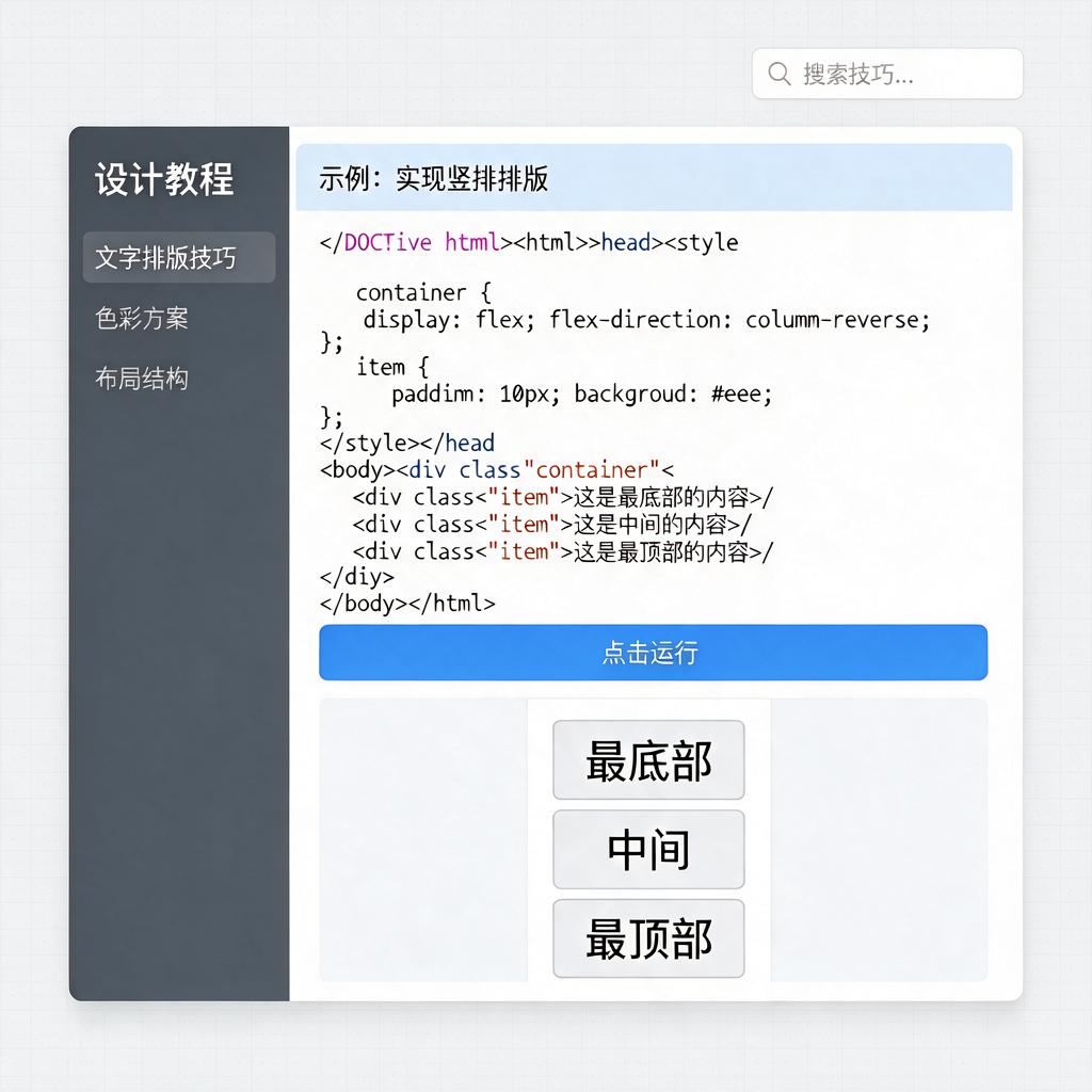 截图文字如何实现竖排排版？