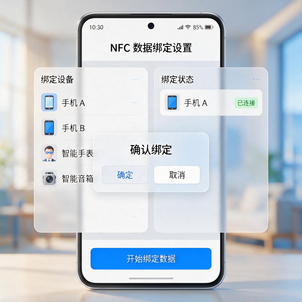 截图文字如何进行NFC数据绑定操作？