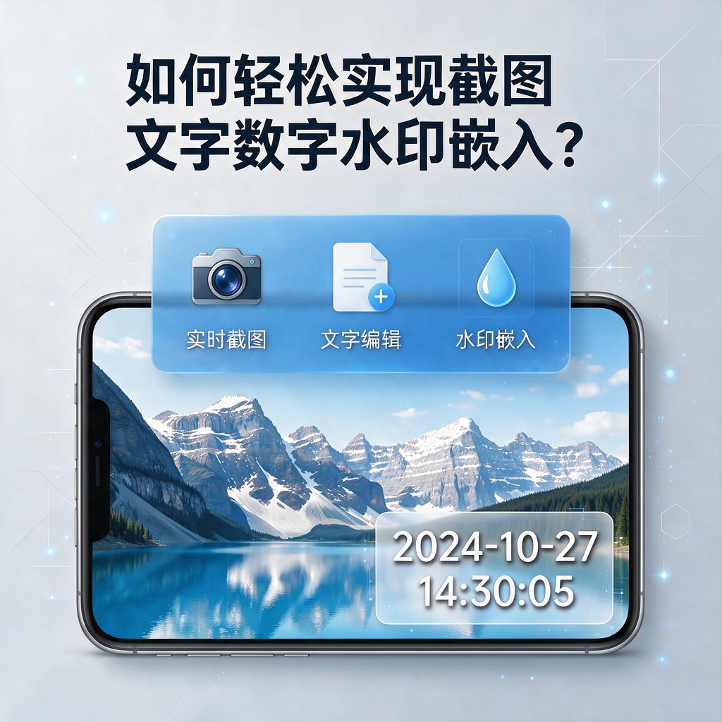 如何轻松实现截图文字数字水印嵌入？