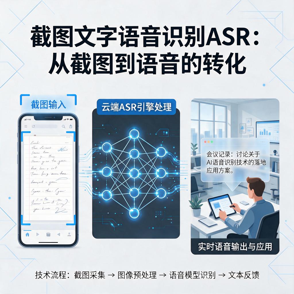 截图文字语音识别ASR如何实现并应用?