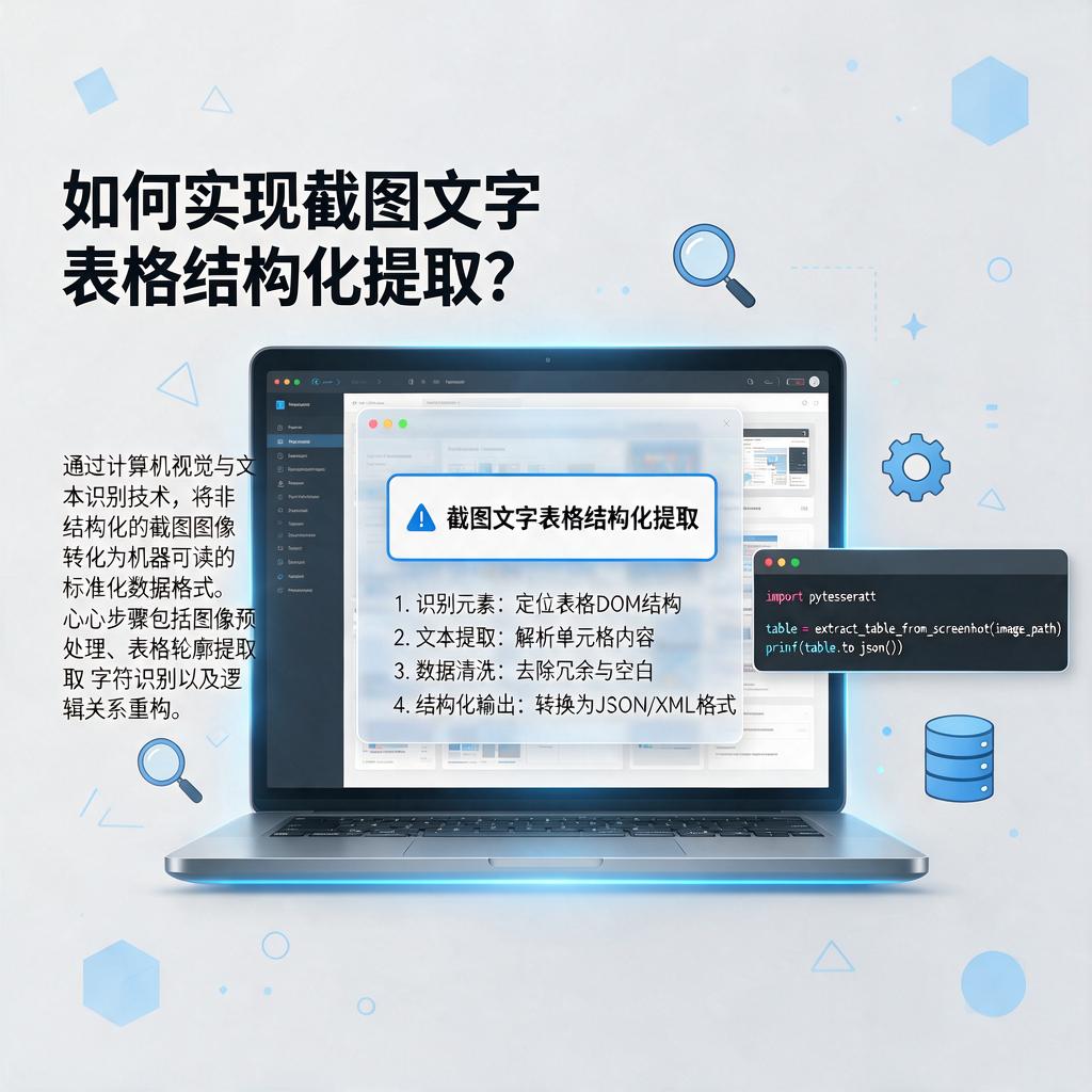 如何实现截图文字表格结构化提取?