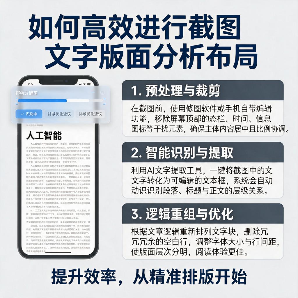如何高效进行截图文字版面分析布局?