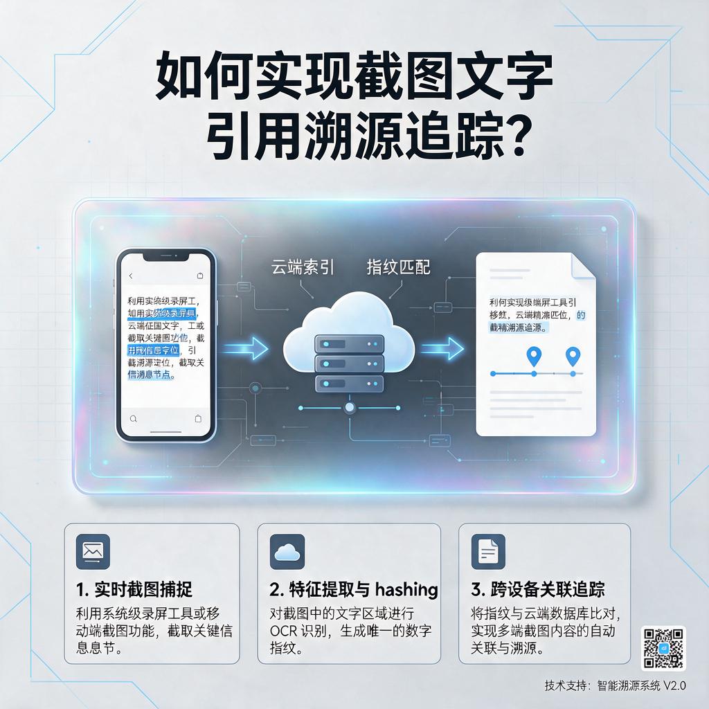 如何实现截图文字引用溯源追踪?