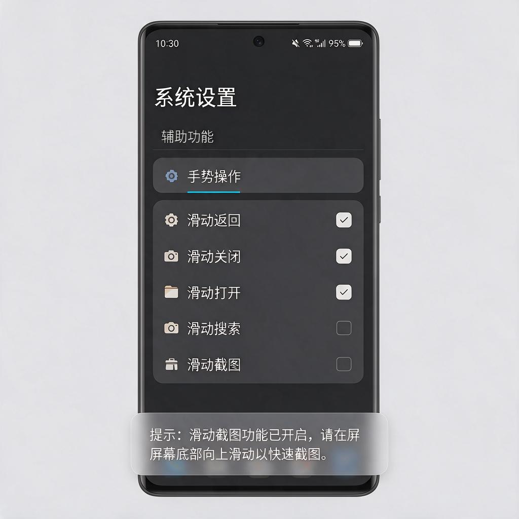 华为EMUI截图手势有哪些及如何设置使用？