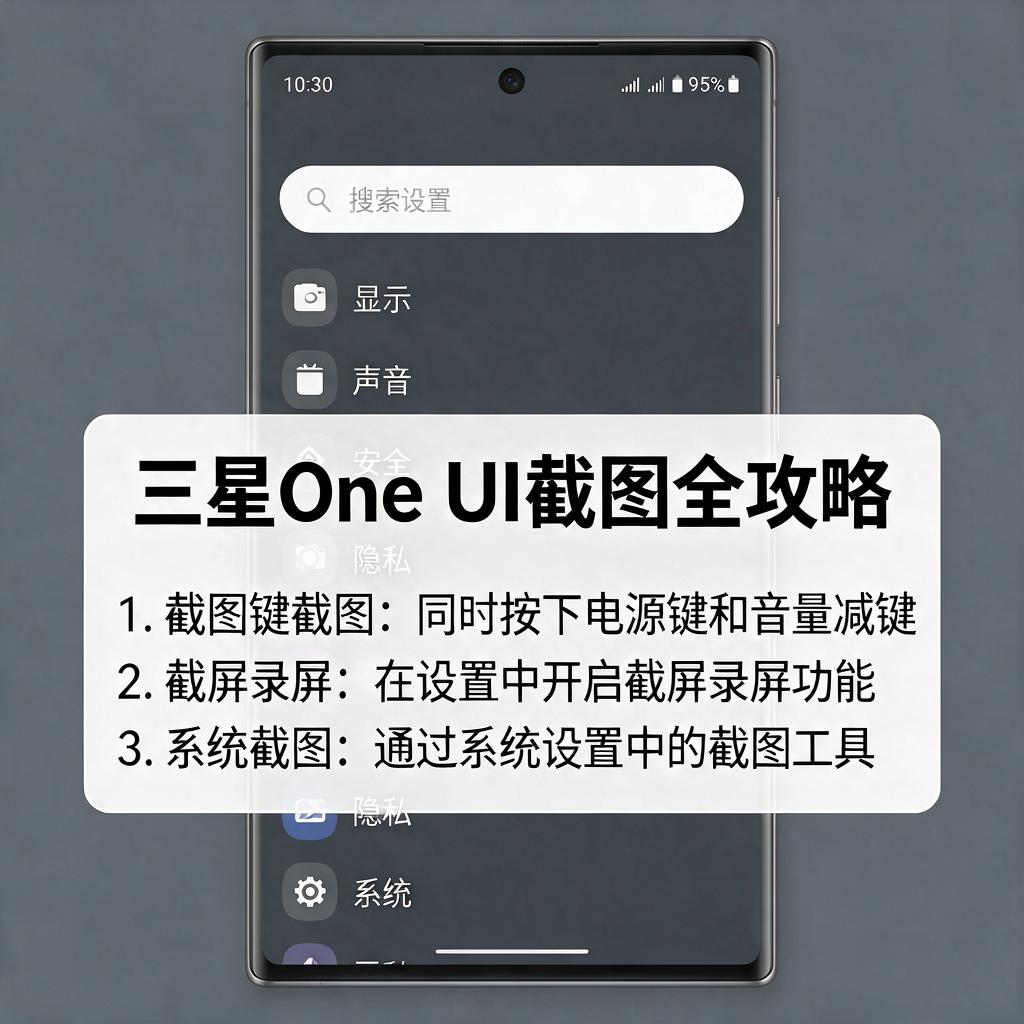 三星One UI截图有哪些方法？如何快速掌握？
