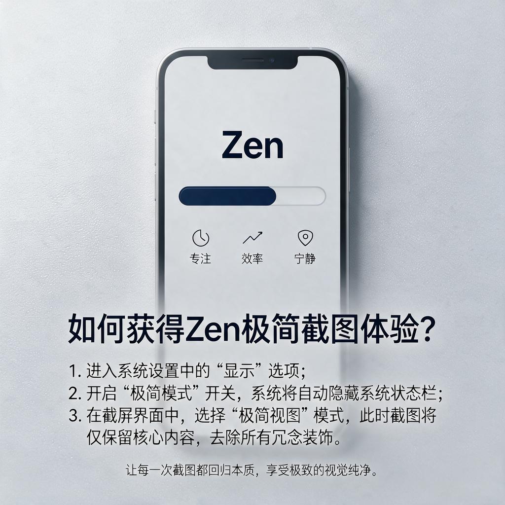 如何获得Zen极简截图体验？