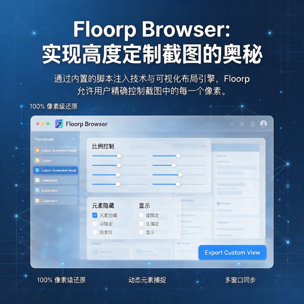 Floorp浏览器如何实现高度定制截图？