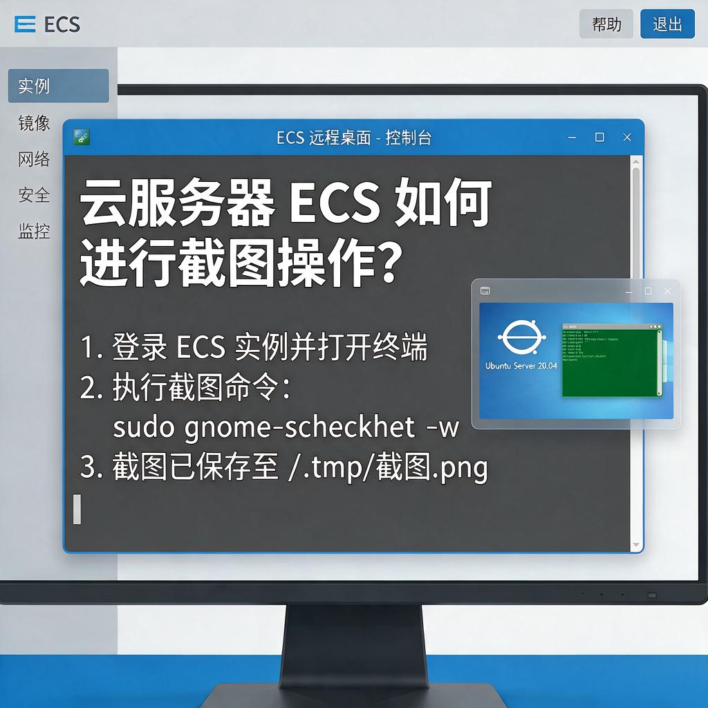 云服务器ECS如何进行截图操作？