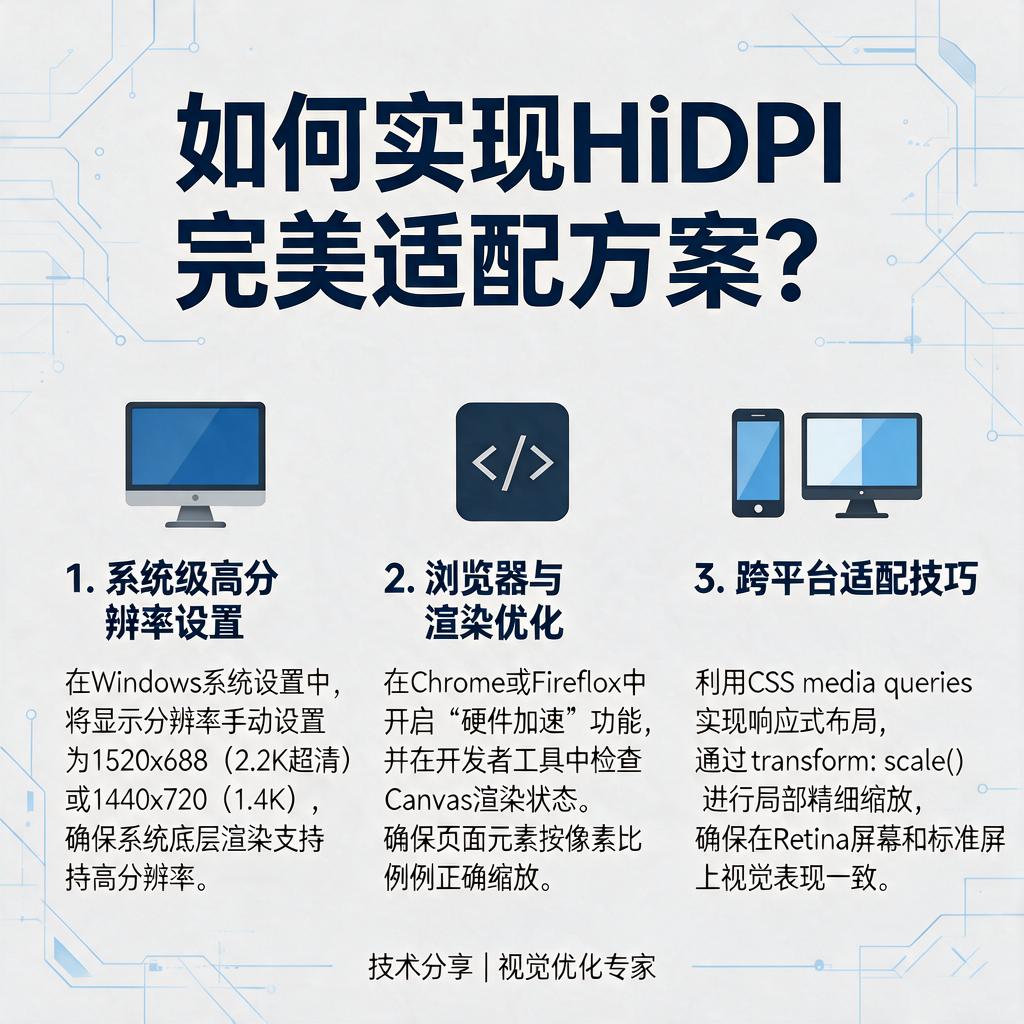 如何实现HiDPI完美适配方案？