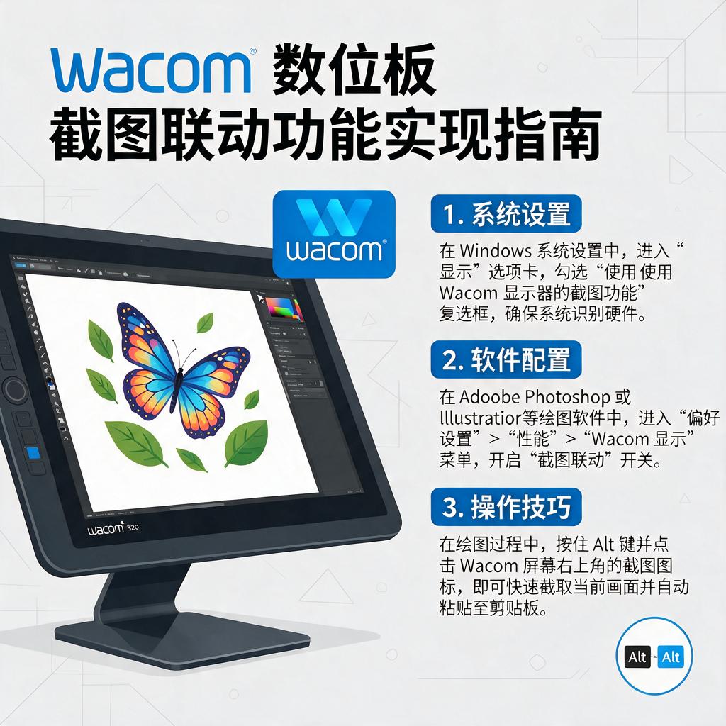 数位板Wacom如何实现截图联动功能？