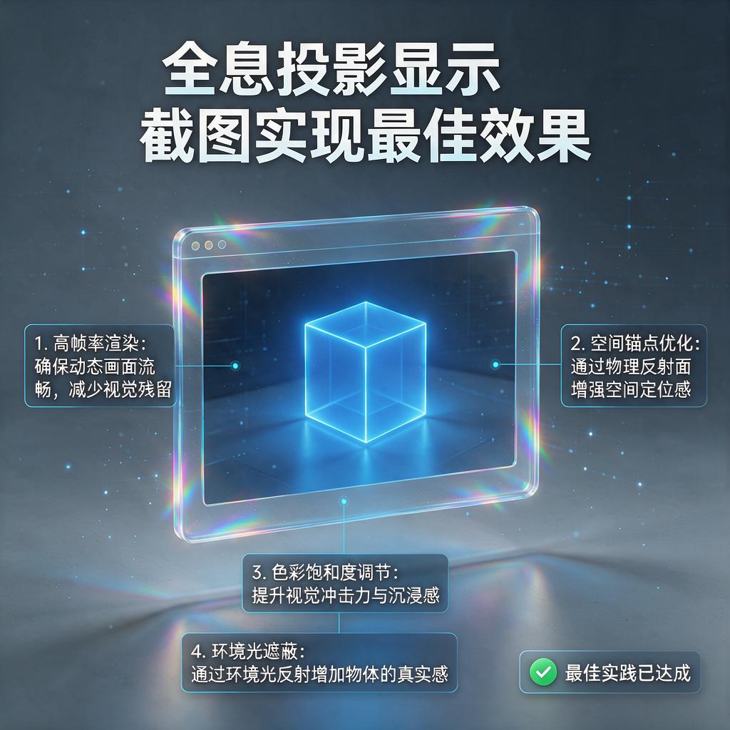 全息投影显示截图如何实现效果最佳？