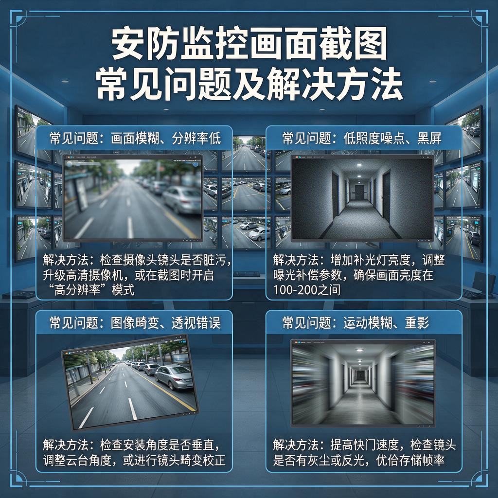 安防监控画面截图有哪些常见问题及解决方法？
