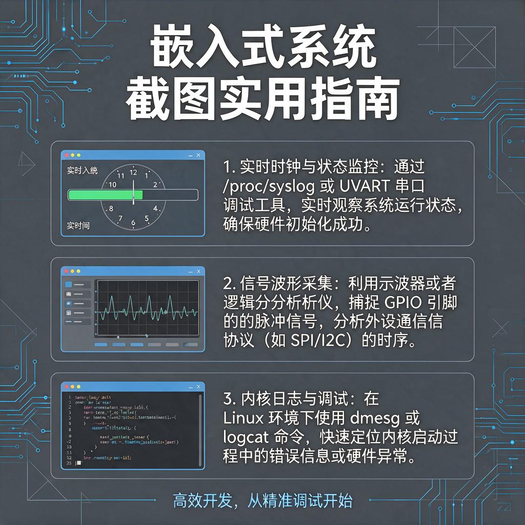 嵌入式系统截图有哪些实用方法?