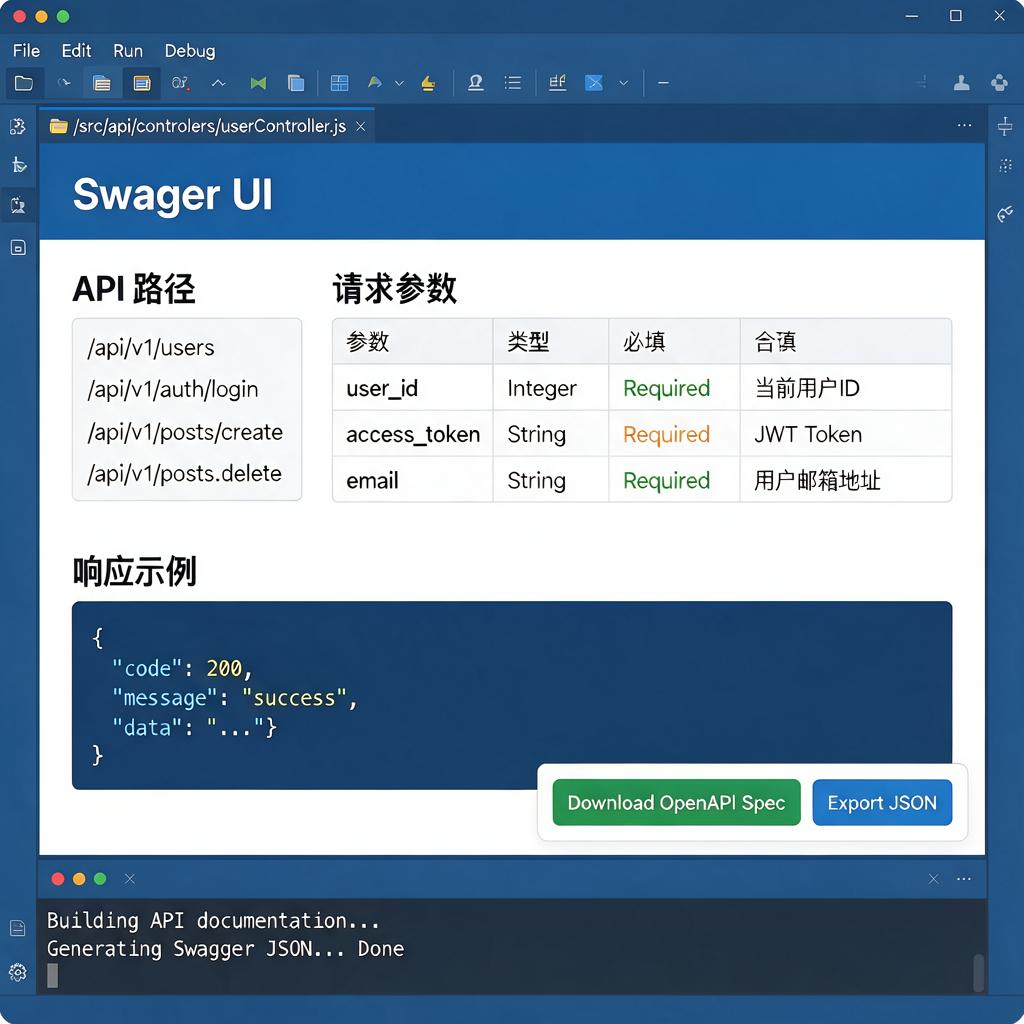 后端接口文档截图如何生成包含哪些内容用什么工具制作？