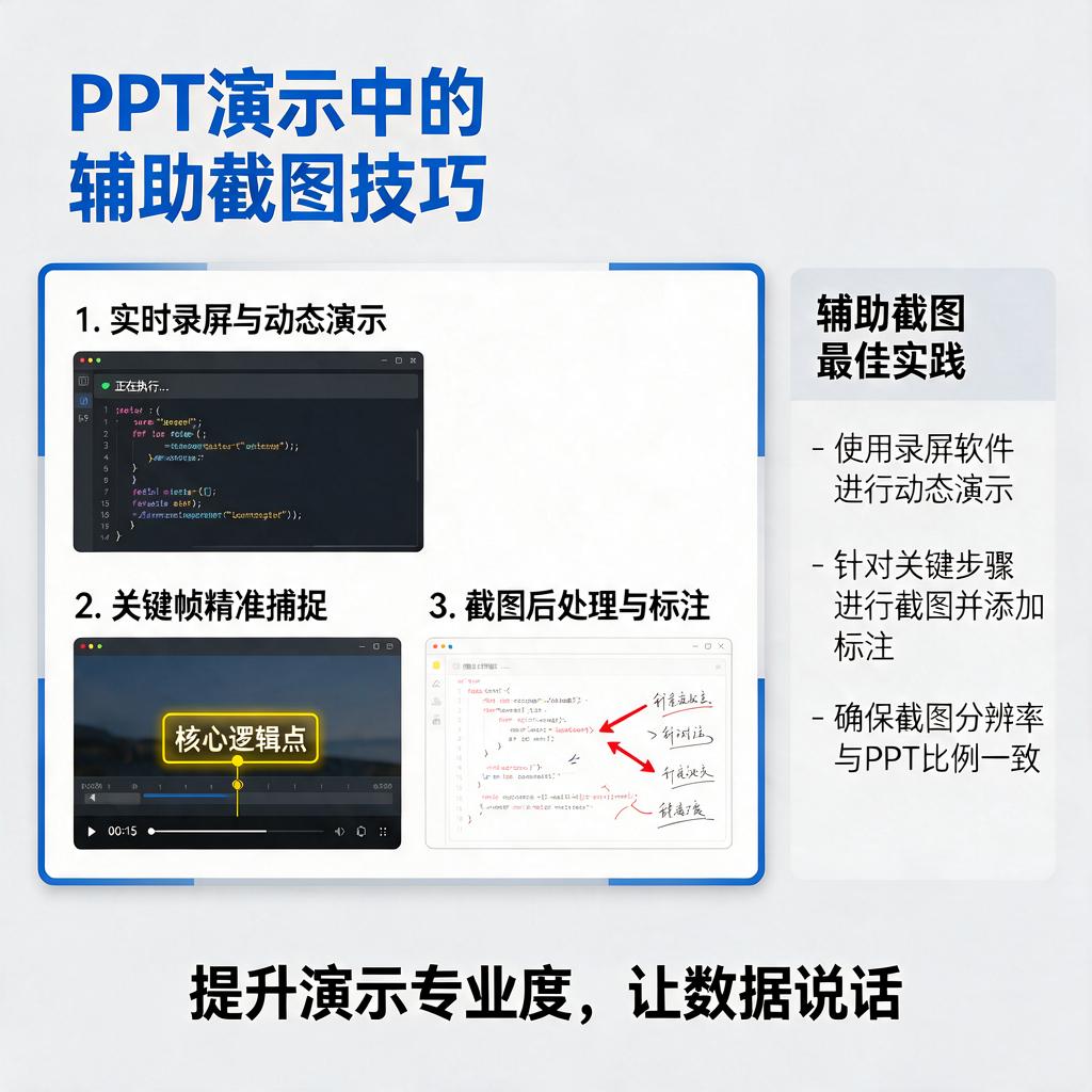 PPT演示中如何做好辅助截图工作？